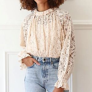 Mille - Chantal top in vanilla lace